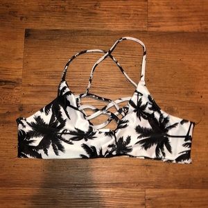 Black and white bikini top